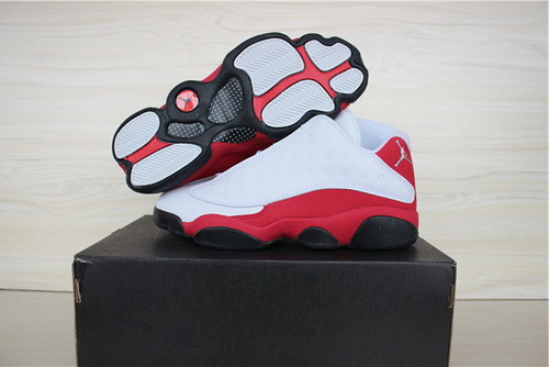 Air Jordan 13 Shoes 2015 Mens Low White Red Black