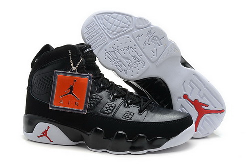 Air Jordan 9 Shoes 2013 Mens Black White Red