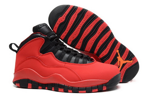 Air Jordan 10 Shoes 2014 Mens Red Black