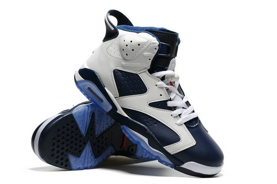 Air Jordan 6 Retro Men Shoes New Blue White