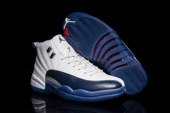 Air Jordan 12 Men Shoes New Blue White