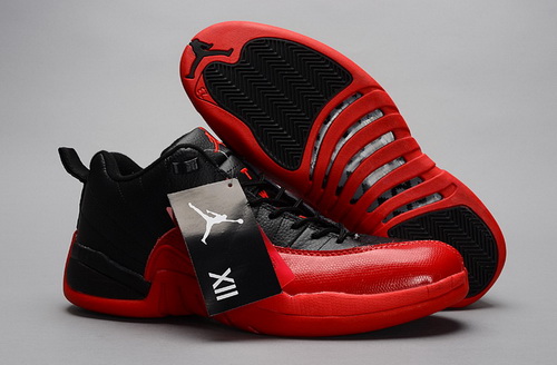 Air Jordan 12 Shoes 2014 Mens Low Black Red