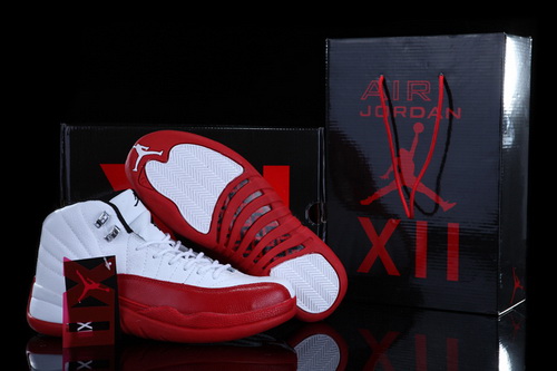 Air Jordan 12 Shoes 2013 Mens Grade AAA White Red