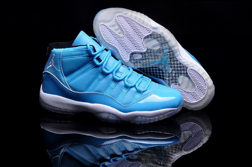 Air Jordan 11 Shoes 2015 Mens North Karan Blue White