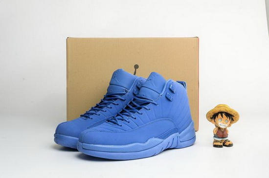 Air Jordan 12 Retro Men Shoes Full Blue