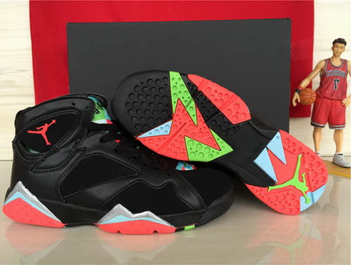 Air Jordan 7 Shoes 2015 Womens Black Red Green