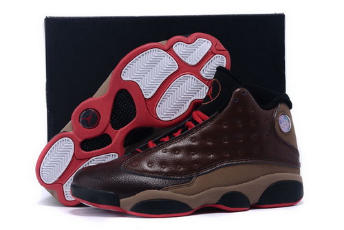 Air Jordan 13 Shoes 2015 Mens Brown Red