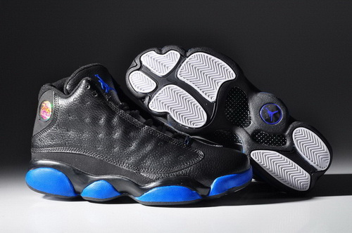 Air Jordan 13 Shoes 2015 Mens Black Blue