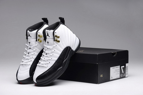 Air Jordan 12 Shoes 2015 Mens White Black