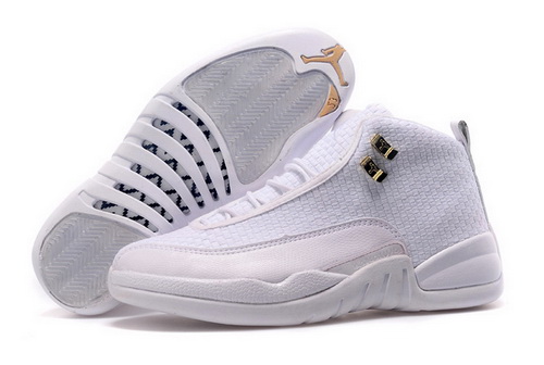 Air Jordan 12 Shoes 2015 Mens Future Weave All White