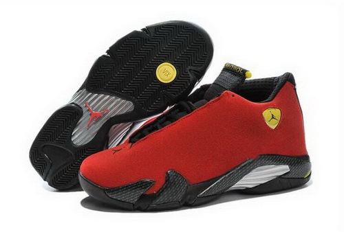 Air Jordan 14 Shoes 2015 Mens Red Black