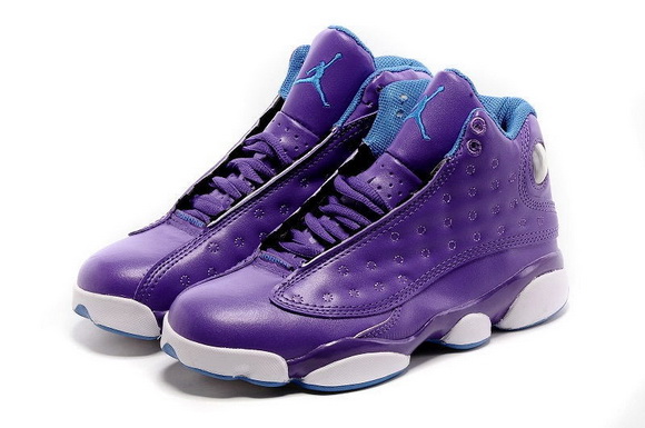 Women Air Jordan 13 Retro Shoes All Purple