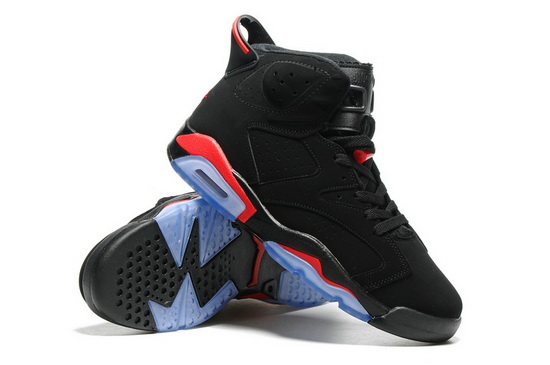 Air Jordan 6 Retro Men Shoes Black Red Line