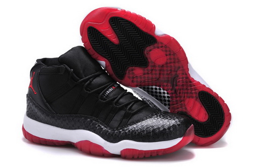 Air Jordan 11 Shoes 2013 Mens Fan Shaped Pattern Black White Red