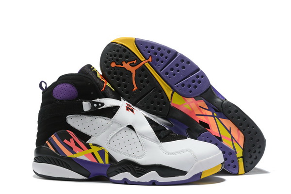 Air Jordan 8 Retro New White Black Colorful 2019 Men Shoes