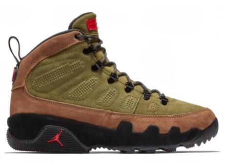 Air Jordan 9 Retro Boot Military Brown Shoes