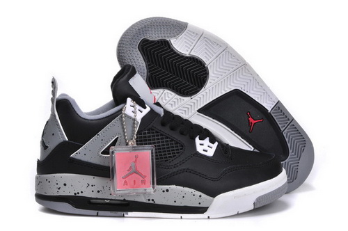 Air Jordan 4 Shoes 2013 Womens Black Grey