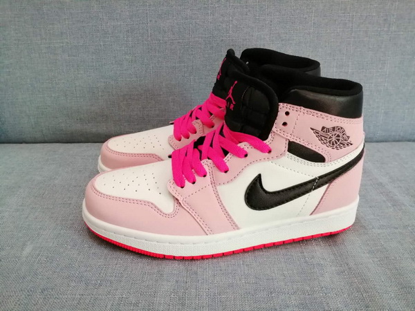 Air Jordan 1 Retro Pink Powder toe Women Shoes