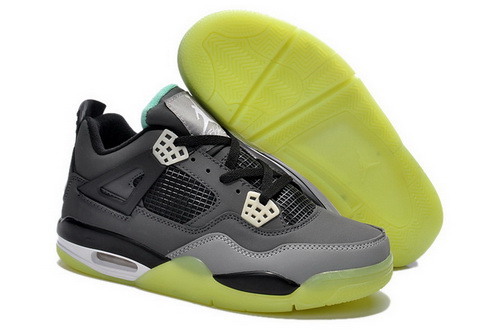 Air Jordan 4 Shoes 2013 Womens Night Light Grey Black