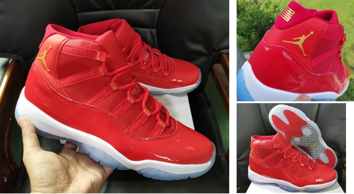 Air Jordan 11 Retro Party Red Men Shoes