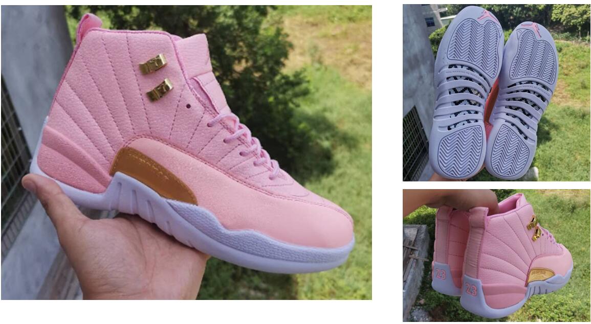 Women Air Jordan 12 Retro Fluorescent Pink  Shoes