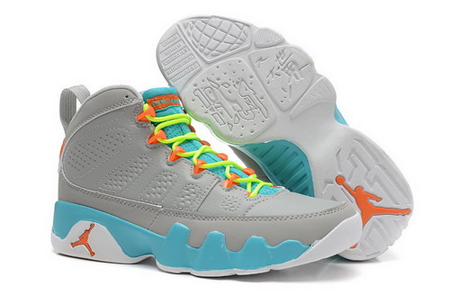 Air Jordan 9 Shoes 2014 Womens Grey Blue