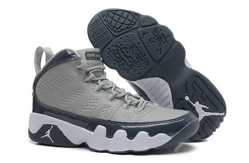 Air Jordan 9 Shoes 2014 Womens Grey Navy Blue