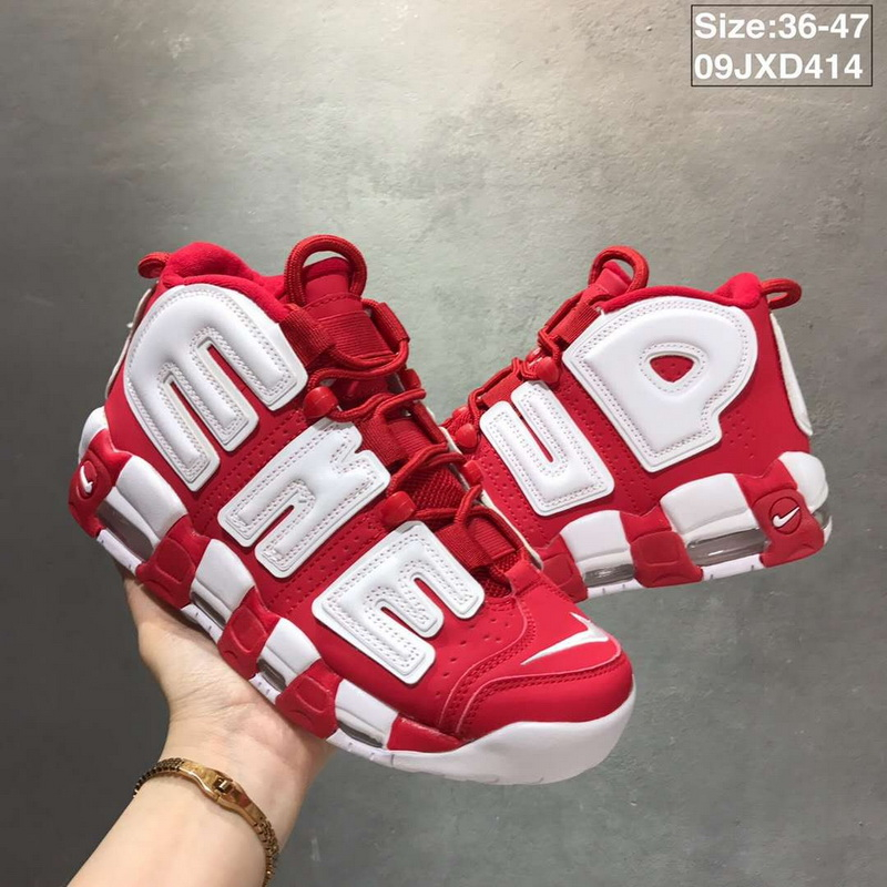 Supreme x Nike Air More Uptempo Women Shoes 001