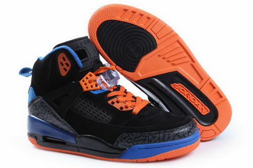 Air Jordan 3.5 Shoes 2013 Womens Anti Fur Black Blue Orange