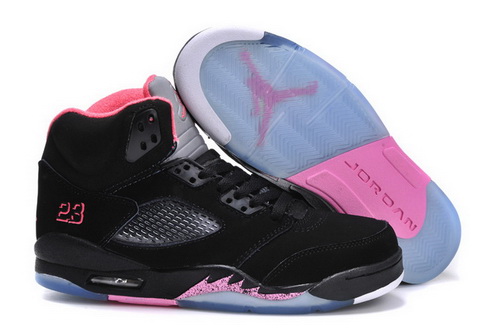 Air Jordan 5 Shoes 2013 Womens Grade AAA Black Pink