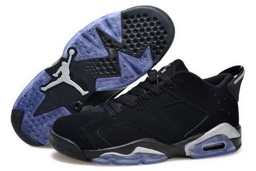 Air Jordan 6 Shoes 2015 Womens Low With Seal All Black