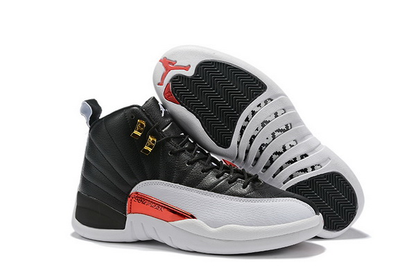 Air Jordan 12 Retro 2019 New Black White Men Shoes