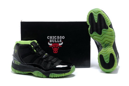 Air Jordan 11 Shoes 2013 Mens New Style Black Green