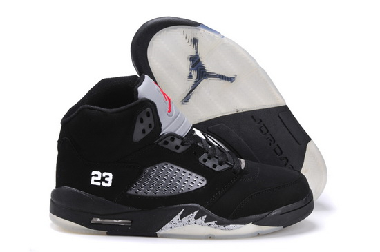 Air Jordan 5 Men Shoes Black White