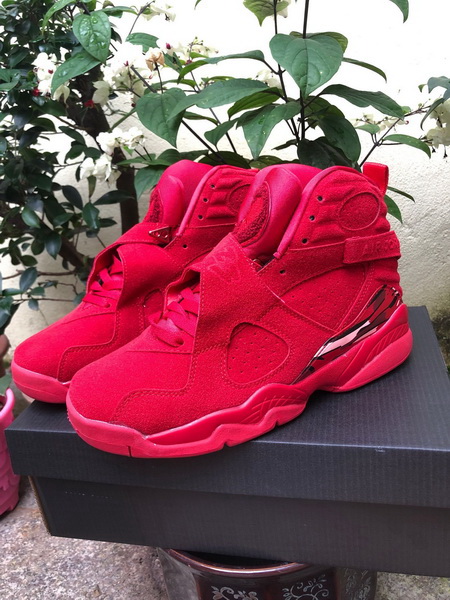 Air Jordan 8 2019 All Red Retro Men Shoes