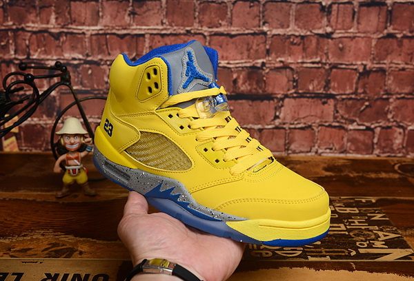 Air Jordan 5 Retro New Yellow Men Shoes