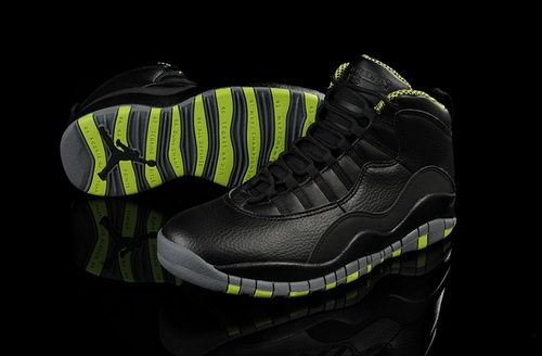 Air Jordan 10 Shoes 2013 Mens Black Green