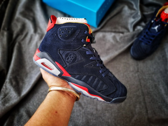 Air Jordan 6 Retro 2019 charitable Navy Blue Men Shoes