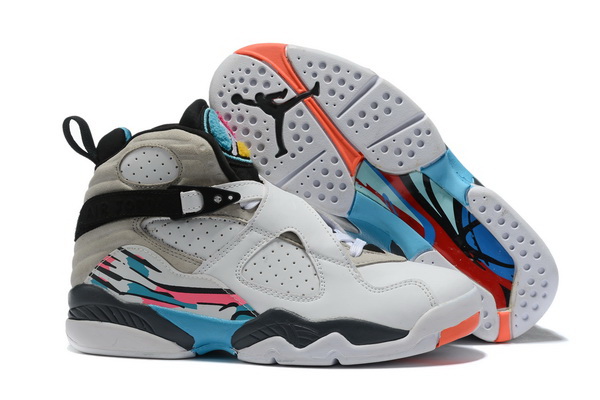 Air Jordan 8 Retro New White Grey 2019 Men Shoes