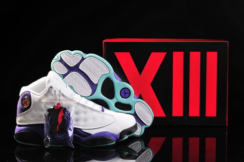 Air Jordan 13 XIII Shoes 2013 Mens Shoes White Purple Sale