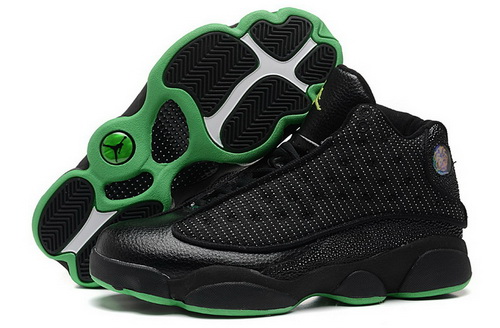 Air Jordan 13 Shoes 2015 Mens Mesh Black Green