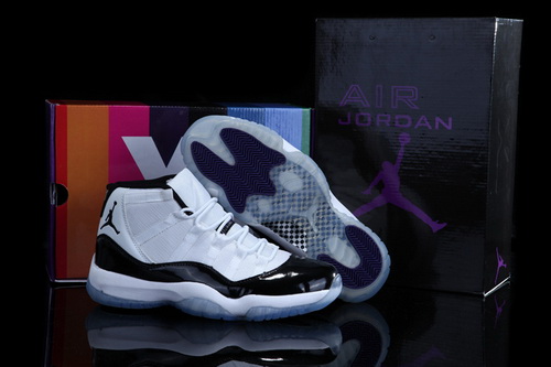 Air Jordan 11 Shoes 2013 Mens Grade AAA Rainbow White Black