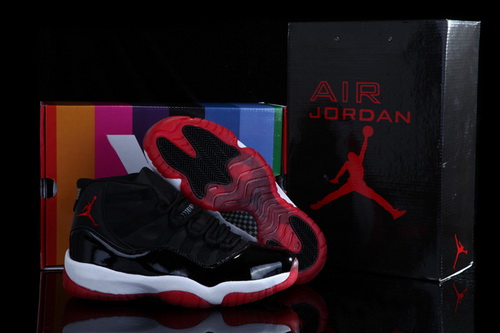 Air Jordan 11 Shoes 2013 Mens Grade AAA Rainbow Black Red