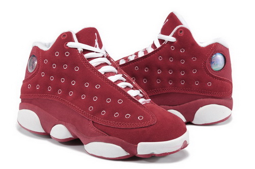 Air Jordan 13 Shoes 2013 Womens Anti Fur Red White