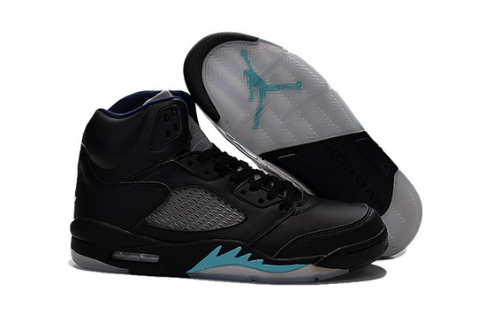 Air Jordan 5 Men Shoes Black Gray