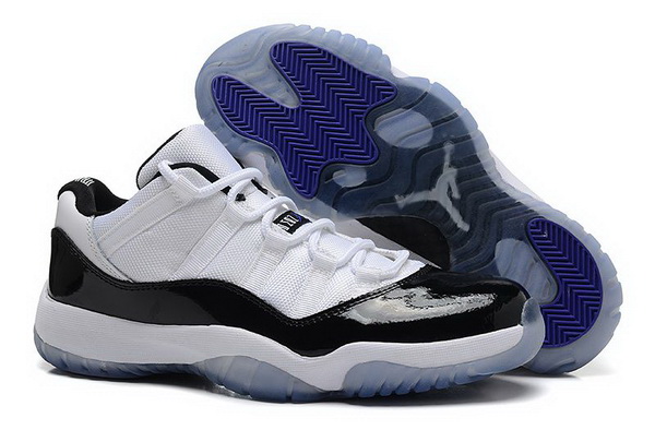 Womens Air Jordan 11 GS White Black Dark Concord