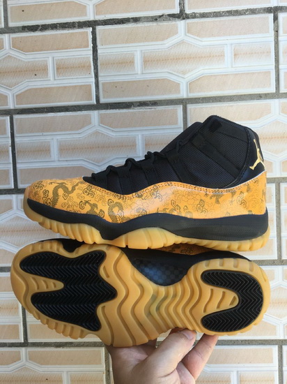 Air Jordan 11 Retro Yellow Dragon Men Shoes