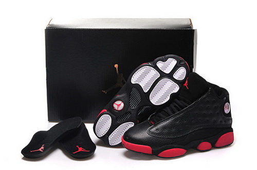 Air Jordan 13 Shoes 2015 Womens Black Red White