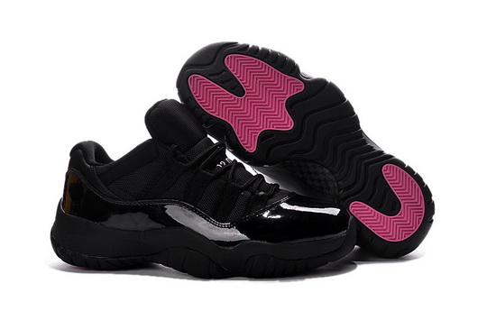 Air Jordan 11 Retro Women Shoes 2016 Black Pink