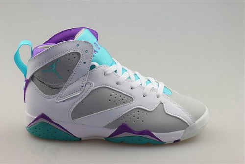 Air Jordan 7 Shoes 2015 Womens Grey White Purple Blue